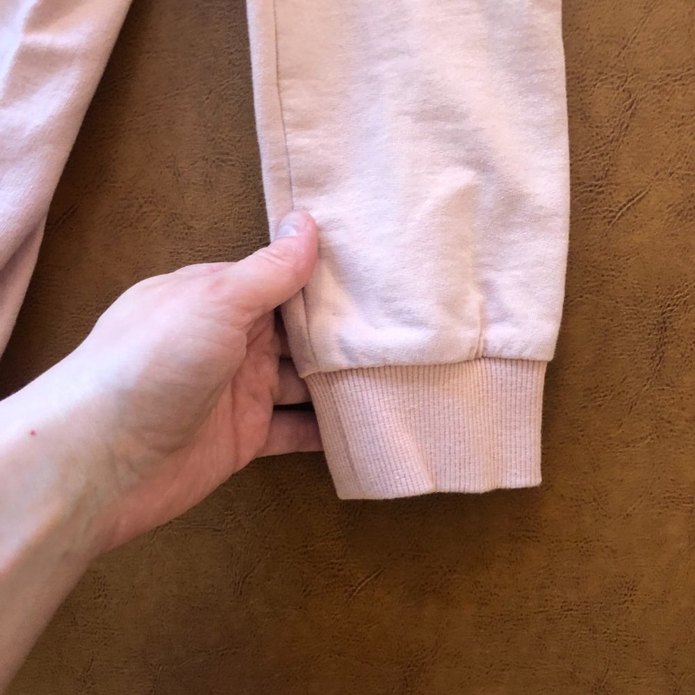 O'2nd Embroidered Chambray and Blush Peplum Sweatshirt - Small - Barely Worn - Picture 7 of 7